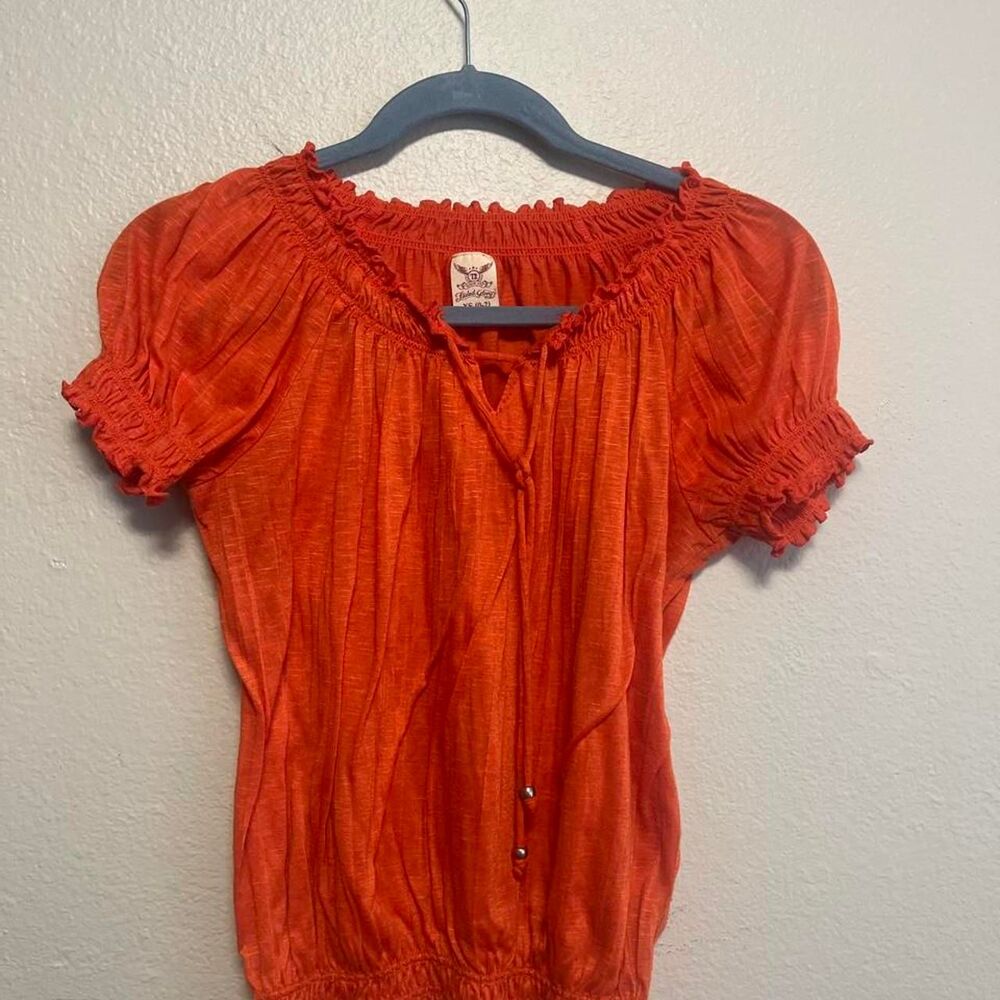 Faded-glory Women's Orange and Red Blouse